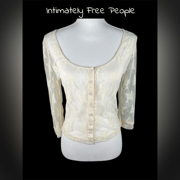 Free People | Intimately | Lost in Lace Cardi - Picture 3 of 9